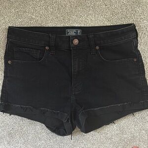 Abercrombie & Fitch Black Jean Shorts